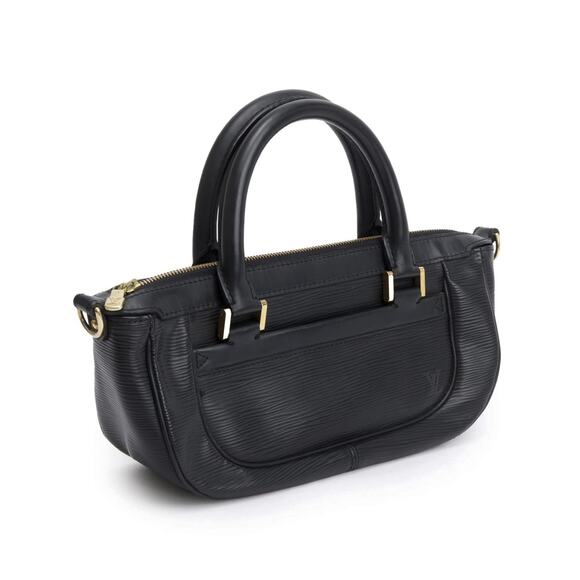 LOUIS VUITTON Dhanura PM Black Epi Crossbody Leather Satchel Handbag w/ Strap - Picture 2 of 7